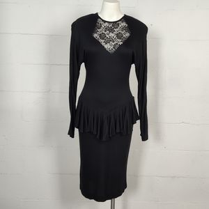 Vintage Depeche Mode (Brand) Peplum Dress